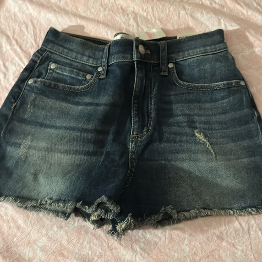 BNWT Victoria Secret Pink Denim high-waited shorts!